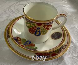 Vtg 1974 Rare Royal Worcester Tea Coffee Set 16 piece set Pavilion