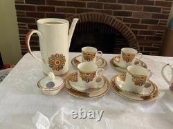 Vtg 1974 Rare Royal Worcester Tea Coffee Set 16 piece set Pavilion