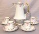 Vtg. 9-piece Haviland Limoges France Tea / Coffee Set With Gold Trim Pink Flowers