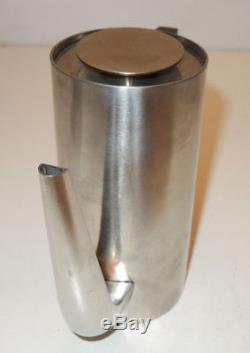 Vtg Cylinda-Line Arne Jacobsen Coffee Set Pot Creamer Sugar Modern Design