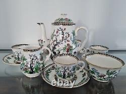 W R Midwinter 1930s vintage Rare Indian Tree Coffee Set 13 pieces Pot Cups