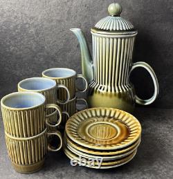 WADE IRISH Vintage Porcelain 14 Piece Coffee And/or Tea Set. Stunning Colour