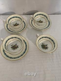 Wedgewood Appledore Set Of 19 Vintage China Plates Coffee Cups