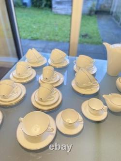 Wedgwood Coffee Set Vintage Pieces MYSIQUE BLUE & WHITE