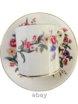 Wedgwood Devon Sprays Bone China Floral Coffee Set 12 Piece Vintage
