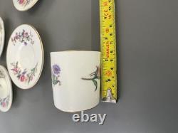 Wedgwood Devon Sprays Bone China Floral Coffee Set 12 Piece Vintage