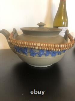 Wedgwood Drabware Jasperware Tea & Coffee Set of Four Rare Vintage