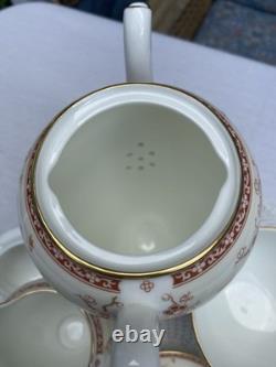 Wedgwood Malabar Fine Bone China Coffee Tea Set Pot Cups Creamer Bowl Vintage