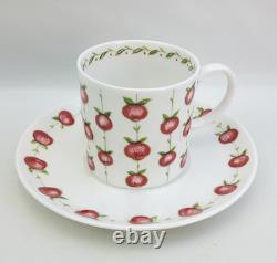 Wedgwood Susie Cooper Apple Gay 15 Piece Coffee / Espresso Set Vintage 1960s