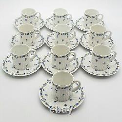 X10 Vintage GDA Limoges St Germain Espresso Coffee Cups Saucers Porcelain Set