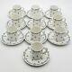 X10 Vintage Gda Limoges St Germain Espresso Coffee Cups Saucers Porcelain Set