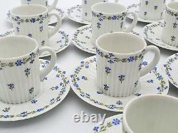 X10 Vintage GDA Limoges St Germain Espresso Coffee Cups Saucers Porcelain Set