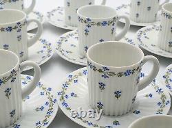 X10 Vintage GDA Limoges St Germain Espresso Coffee Cups Saucers Porcelain Set