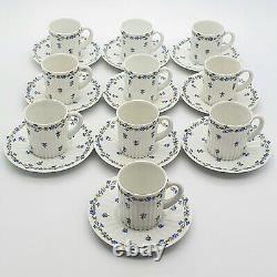 X10 Vintage GDA Limoges St Germain Espresso Coffee Cups Saucers Porcelain Set