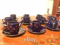 10 Tasses 11 Soucoupe Suédoise Vintage Rorstrand Rörstrand Suède Café Service Années 1950