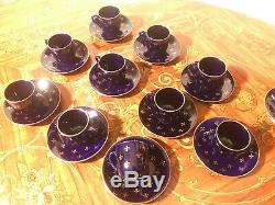 10 Tasses 11 Soucoupe Suédoise Vintage Rorstrand Rörstrand Suède Café Service Années 1950