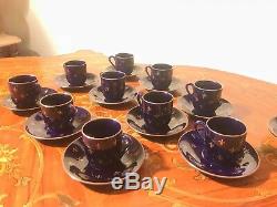 10 Tasses 11 Soucoupe Suédoise Vintage Rorstrand Rörstrand Suède Café Service Années 1950