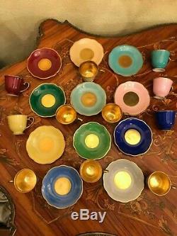 11 Tasses Vintage 11 Soucoupe Allemagne Schwarzenhammer Porcelaine Set Café