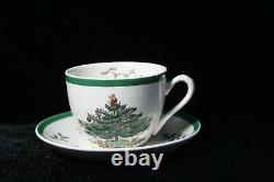 12 Vintage Spode Angleterre Christmas Tree Coffee Cups & Soucoupe Sets Pristine