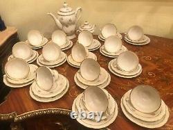 15 Tasses Vintage Saucers Plaques De Gâteau Ensemble De Café De Porcelaine Allemand Jlmenau