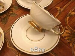 15 Vintage Tasses 15 Saucer Beige Arabia Finlande Porcelaine Set Café