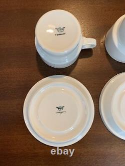 3 Ensembles de tasses à café et soucoupes en porcelaine vintage Rosenthal Thomas d'Allemagne TC100