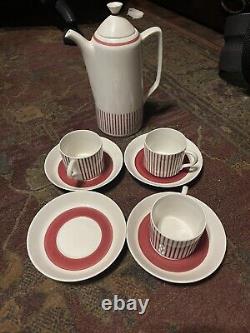 3 Vintage Cup & Saucer Sets And Teapot 4 Saucers Rorstrand Suède Kadett
