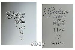 4pc Vintage 1960 Silver Sterling Gorham Strasbourg Café Et Thé Set No Mono