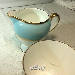 À Café Renversant De Wedgwood De Cru, Turquoise Motif Rare W4175 13 Pcs (+ 2a / F)