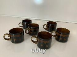 Arabia Coffee Cup Mug Espresso Vintage Chine Made In Finland Rare Ensemble De (6) Nouveau