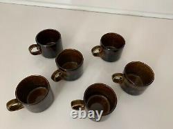 Arabia Coffee Cup Mug Espresso Vintage Chine Made In Finland Rare Ensemble De (6) Nouveau