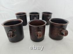 Arabia Finland Ruska Service à café et thé 14 pièces, pot et tasses, Ulla Procopé, vintage MCM