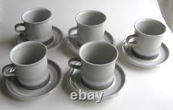 Arabia Finland Vintage, Ensemble de 5 grandes tasses à chocolat Salla, tasses à café et soucoupes
