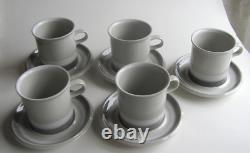 Arabia Finland Vintage, Ensemble de 5 grandes tasses à chocolat Salla, tasses à café et soucoupes