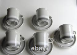 Arabia Finland Vintage, Ensemble de 5 grandes tasses à chocolat Salla, tasses à café et soucoupes