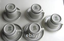 Arabia Finland Vintage, Ensemble de 5 grandes tasses à chocolat Salla, tasses à café et soucoupes