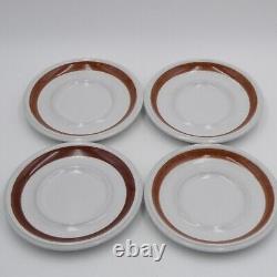 Arabie Finlande Anemone Espresso Cups Saucers Ensemble De 4 Précope Vintage Midcentury