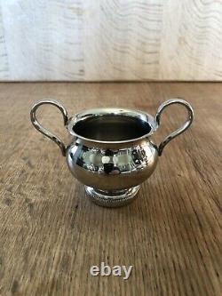 Arthur Prix Sheffield 5 Pièce Thé / Café Ensemble Lait Cruche Sugar Bowl Tray Vintage