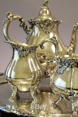 Baroque Tea & Coffee Set Par Wallace 6 Pièces Set Vintage