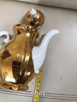 Bavière Authentique 8 - Service à café/thé vintage en or, 3 pièces