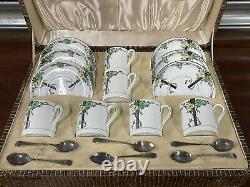 Beau Coffret Vintage Vers 1920s/30s Set De Café Art Déco