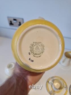 Bel Ensemble de Café Burleigh Ware Zenith Art Déco Vintage Rare et Immaculé