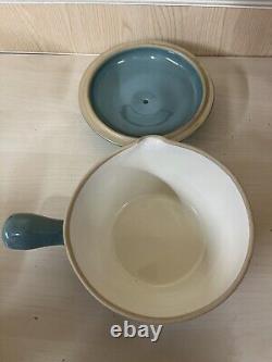 Bol à soupe Vintage Manor Green Denby X6, pichet avec couvercle, cafetière, casserole