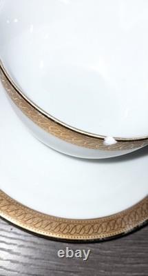 Bottes Vintage Impérial Ensemble Complet en Porcelaine Fine 24K Doré X6