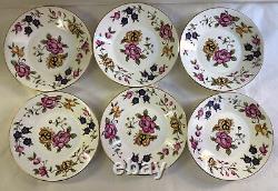 Coalport San Remo Bone Chine 6 X Cup And Saucer Set Made England Vintage