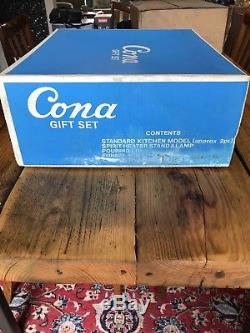 Coffret-cadeau De Cuisine Standard Cona Coffee. Boîte D'origine Années 1960