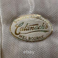 Cuillères à café vintage ensemble de 6 dans une boîte originale festonnée de Catanach's Melb