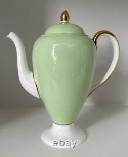 ENSEMBLE À CAFÉ DEMITASSE HARLEQUIN WEDGWOOD D'AVRIL POUR 4 PERSONNES RÉTRO DES ANNÉES 1950