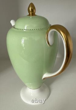 ENSEMBLE À CAFÉ DEMITASSE HARLEQUIN WEDGWOOD D'AVRIL POUR 4 PERSONNES RÉTRO DES ANNÉES 1950