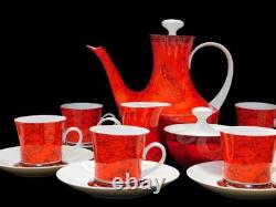 ENSEMBLE À CAFÉ FLAMENCO BLANCO BIDASOA Porcelaine Vintage Espagne 17 Pièces c1970s MCM